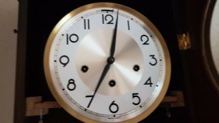 0159 - German LFS Hermle Westminster chime wall clock 8