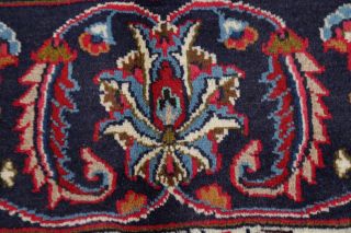 Vintage Traditional Floral Kashmar Oriental Area Rug RED Hand - made Carpet 10x13 8