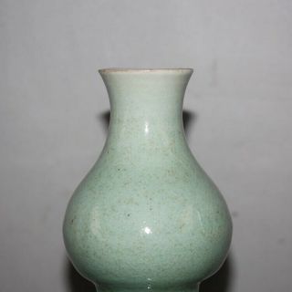 Chinese Old Longquan Kiln Celadon Glaze Porcelain Double - Gourd Vase 4