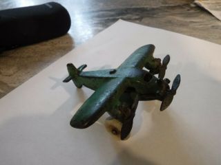 1937 Hubley Arcade 362 Tri Motor Cast Iron airplane. 10