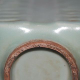 Chinese Old Longquan Kiln Celadon Glaze Porcelain Cong Vase 6