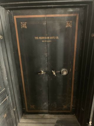 Antique 1890 Herman Safe Double Door (San Francisco Co) Combo’s Work 10