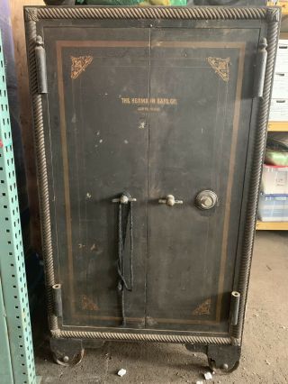 Antique 1890 Herman Safe Double Door (San Francisco Co) Combo’s Work 2