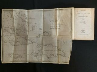 1831 History Of The Life And Voyages Of Christopher Columbus With Large Map
