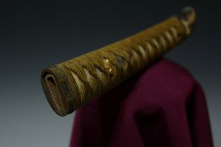 Japanese Antique Tsuka koshirae GUNTO katana sword tsuba samurai yoroi kabuto WW 4