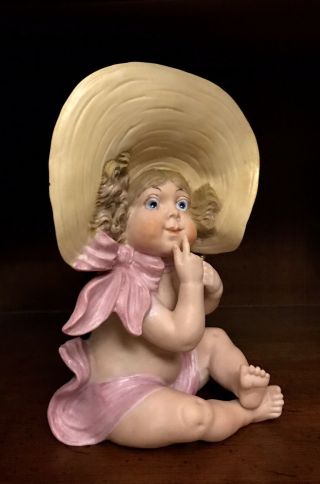 Antique German Hutschenreuther Bisque Piano Baby Girl Doll Very Rare 2