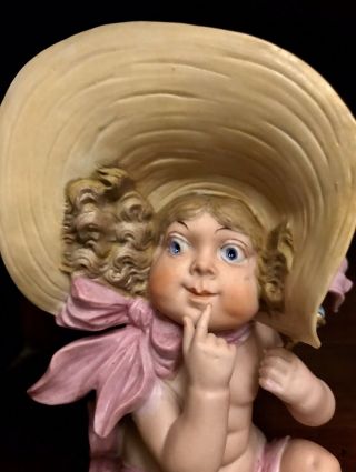 Antique German Hutschenreuther Bisque Piano Baby Girl Doll Very Rare 7