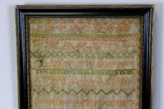 A GREAT 19TH C NEEDLEWORK SAMPLER 