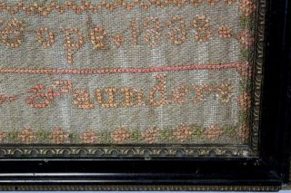 A GREAT 19TH C NEEDLEWORK SAMPLER 