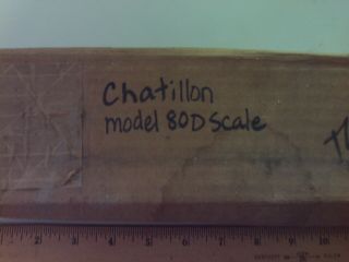 Nos Chatillon Spring Scale Usa,  Model 80d 0 - 80 Lb.  0 - 38 Kg