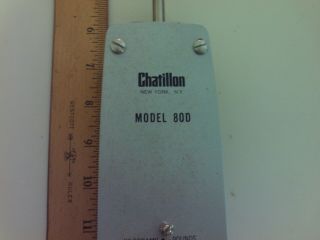 NOS CHATILLON Spring Scale USA,  Model 80D 0 - 80 Lb.  0 - 38 Kg 2