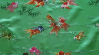Antique Piano Shawl Tapestry Chines Splendid Silk Hand Embroidered Wedding Sheet 6