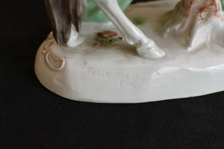 Felix Zeh 1900s German museum quality porcelain antique figure 3