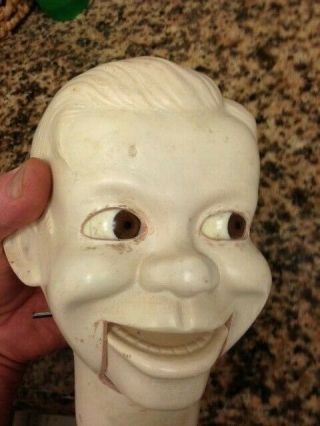 CUSTOM VENTRILOQUIST HEAD STICK DUMMY HEAD WITH MOVING EYES AND MOUTH 3