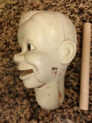 CUSTOM VENTRILOQUIST HEAD STICK DUMMY HEAD WITH MOVING EYES AND MOUTH 6