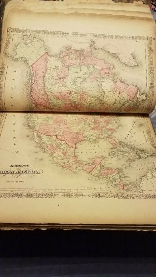 Johnson ' s Illustrated Family Atlas of the World with Descriptions 1864 11