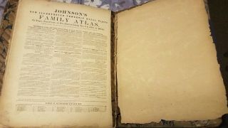 Johnson ' s Illustrated Family Atlas of the World with Descriptions 1864 9