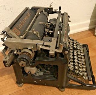 Vintage 1920 ' s Underwood Typewriter,  and RARE 4