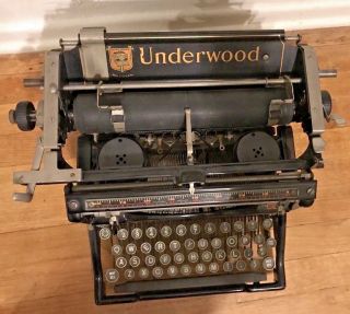 Vintage 1920 ' s Underwood Typewriter,  and RARE 5
