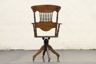 Vintage 1970s Oak Lawyer ' s Chair,  