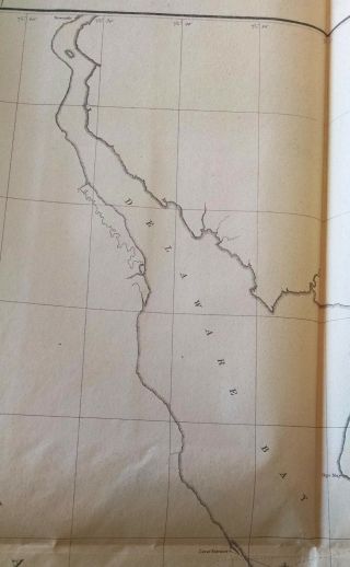 1863 US Coast Survey Chesapeake Bay,  Delaware Bay and the Delmarva Peninsula 3