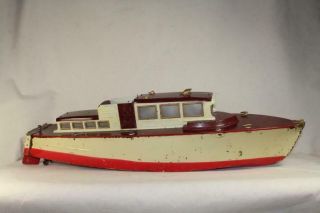 Orkin 30 " Orkin Craft Yacht Cabin Cruiser Tin Toy Boat