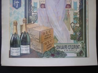 Veuve Amiot Champagne vintage poster Art nouveau French Mucha style 5