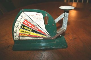 Vintage Jiffy Way Egg Scale Owatonna Minn Size And Weight Scale