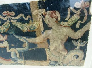 Very Fine 17th Century Flemish Tapestry Whitney Estate Textile Antique Mermaids 4