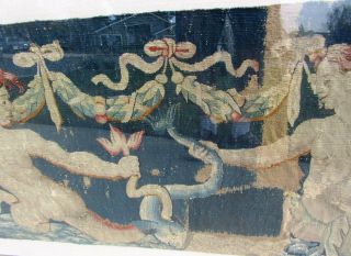 Very Fine 17th Century Flemish Tapestry Whitney Estate Textile Antique Mermaids 5