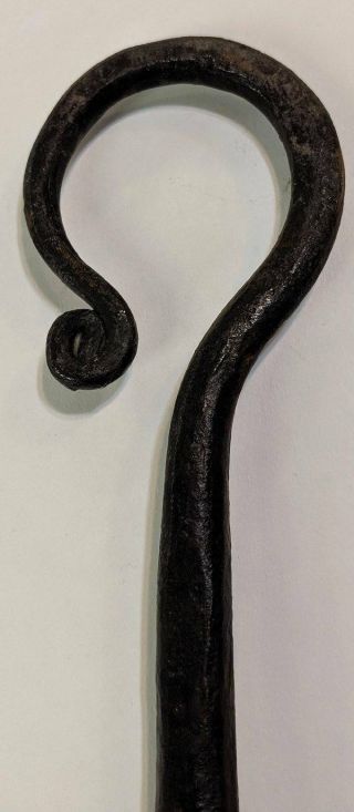 Antique Wrought Iron Primitive long Spoon Shoe Horn 5