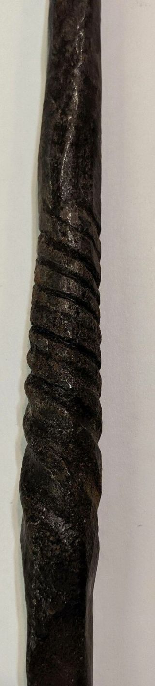 Antique Wrought Iron Primitive long Spoon Shoe Horn 7