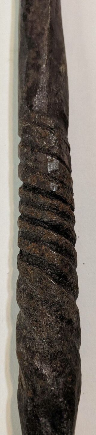 Antique Wrought Iron Primitive long Spoon Shoe Horn 8