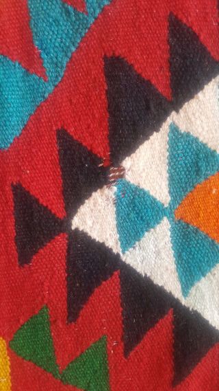 Tunisian berber vintage tribal antique wool kilim rug wool mergoum 7.  8ft x4.  6ft 3