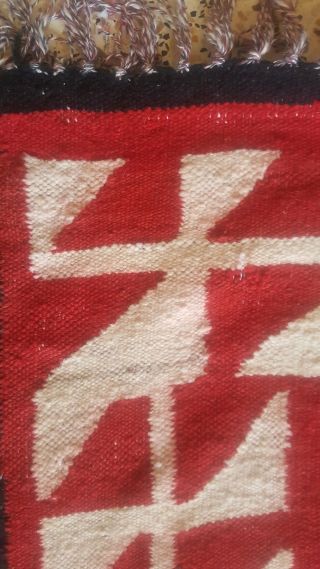 Tunisian berber vintage tribal antique wool kilim rug wool mergoum 7.  8ft x4.  6ft 5