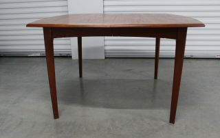 Danish Mid Century Teak Ext.  Dining Table 106 in.  with 2 leaves 7