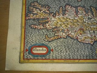 1616 atlas map of Iceland. 2