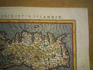 1616 atlas map of Iceland. 4