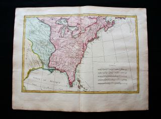 1778 Zannoni - Rare Map: America North,  United States,  Florida,  Georgia Louisiana