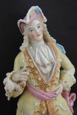 Antique Couple JACOB PETIT Lady and Gentleman Figures Signed 5