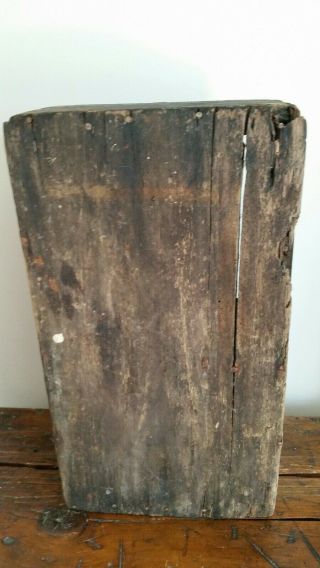 EARLY ANTIQUE TOTE CARRIER CUBBIE BOX.  OLD WORN PAINT.  AAFA 9