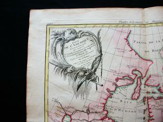 1778 ZANNONI - rare map: AMERICA NORTH,  UNITED STATES,  CANADA GREAT LAKES ONTARIO 3