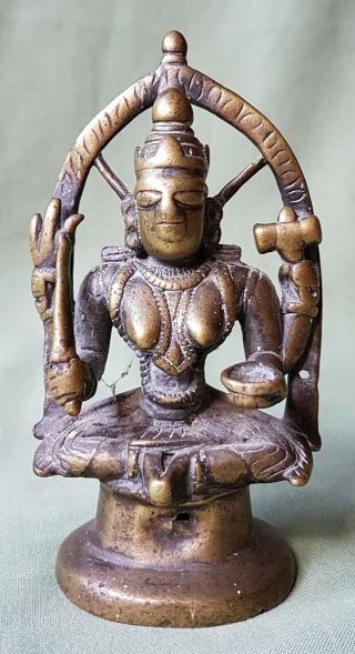 Antique 17th/18th Century Indian Brass Statue Figure,