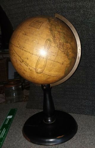 Rare Antique Mid 1800s Gilman Joslin 10 Inch Terrestrial Globe,  Boston