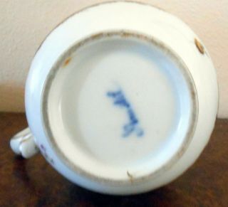 RARE 1780s Oude Amstel Porcelain Hand Painted Shepherd Scene Cream Jug Pitcher 6