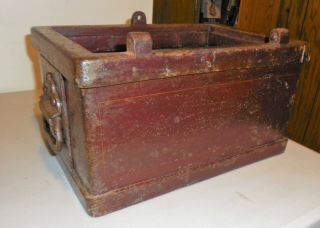 Antique Stagecoach Train Strong Box Safe Bank Vault Wells Fargo Fire Proof 5