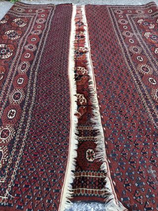 Auth: Antique Tekke Turkmen Bukhara Rug - Rare 6x10 Organic Collectors Pc.  N R 8