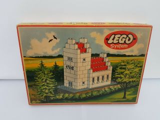 LEGO DENMARK RARE CLASSIC VINTAGE OLD BOX 1309 CHURCH 50 ' S 60 ' S 1:87 SYSTEM 12