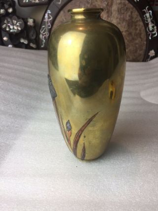 Antique Chinese /japanese Bronze Vase 453gram 2