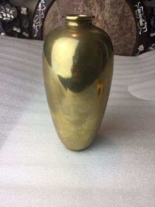 Antique Chinese /japanese Bronze Vase 453gram 3